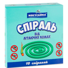 Спіралі від комарів Некусайка 10шт