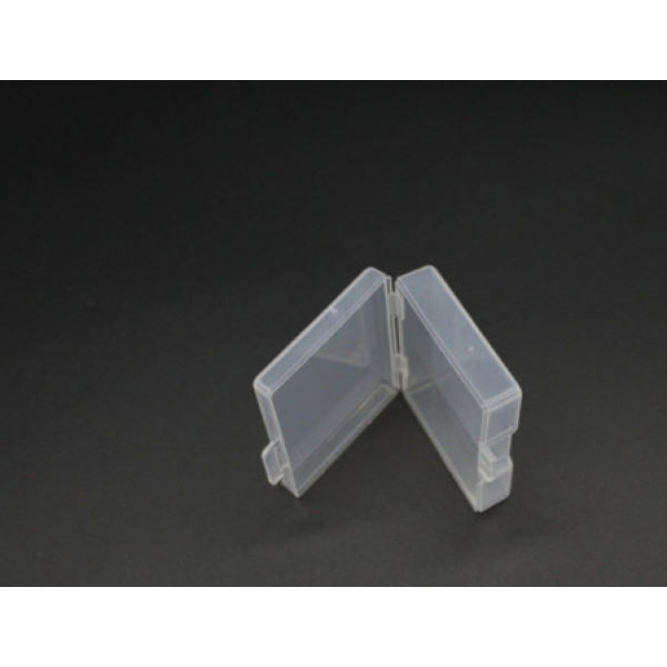 Органайзер пластиковий з відкидною кришкою 54х40х16 мм прозорий