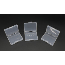 Органайзер пластиковий з відкидною кришкою 54х40х16 мм прозорий