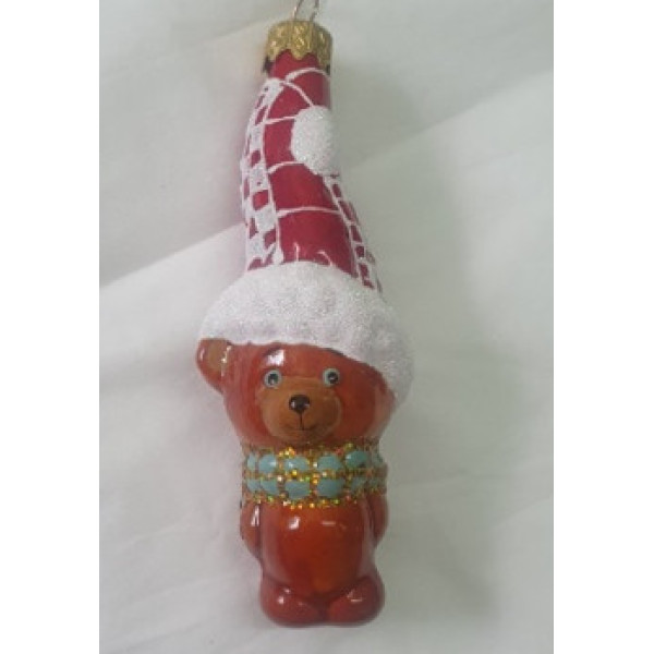 Ведмедик в Шапці формовка скло