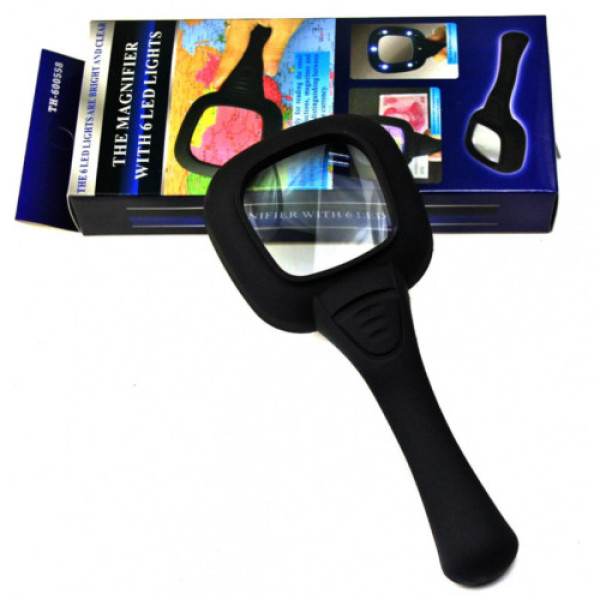 Лупа №ТН600558 ручна з ліхтариком (3*9*20)см (08782)