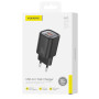 Мережевий Зарядний Пристрій Foneng EU71 A+C 2-Port GaN Charger (PD30W) чорний