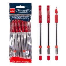 Ручка масляна FINEGRIP Cello червона 388В 1шт (25)