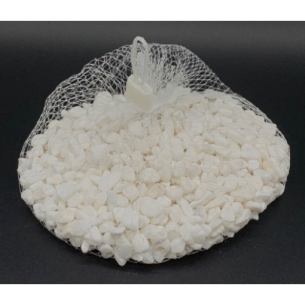 Білі камінці подрібнені поліровані для декору 50г