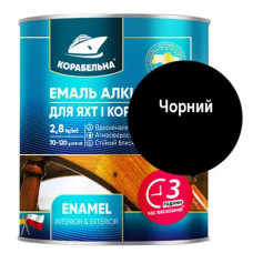 Емаль алкідна Пф-115 Корабельная чорна 0.25 кг