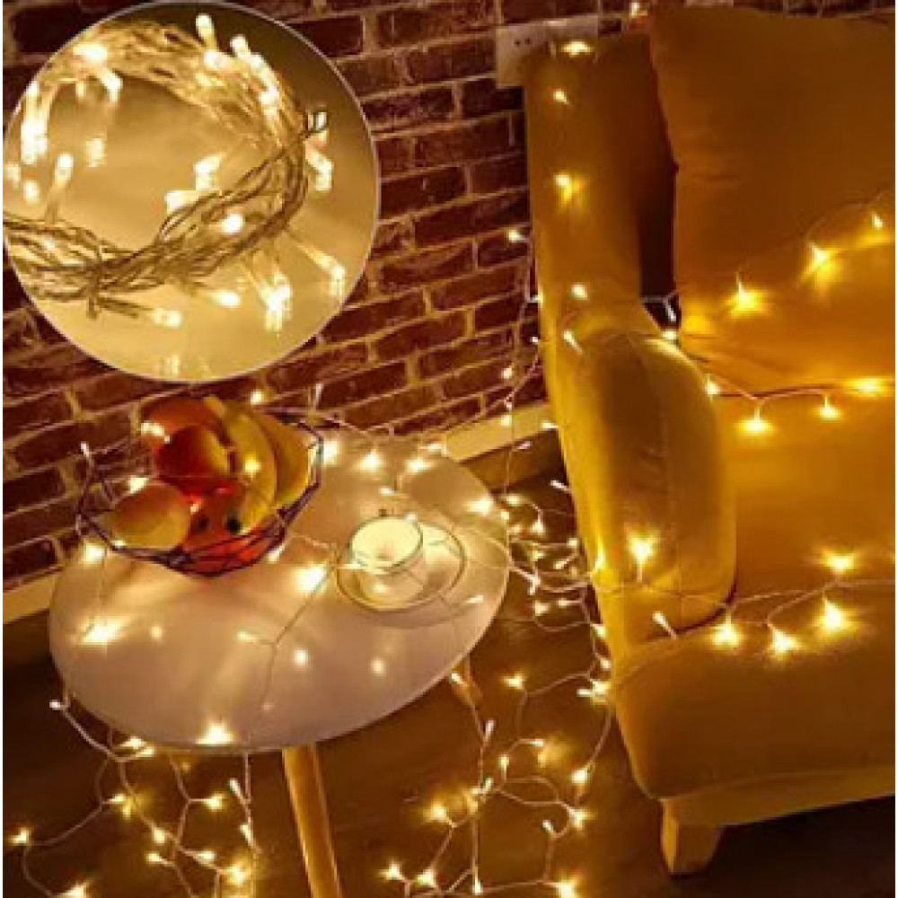 Гірлянда 100 LED Теплий білий (100)