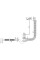 Сифон Waterstal А-40089 для ванни з перел. 1 1/2″, з гнучкою трубою