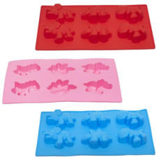 Форма силіконова "Динозаврики" 27х16,5х2,5см X3-118