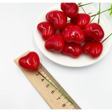 Декор на дроті Серце лакове 7,5*2 см 1шт