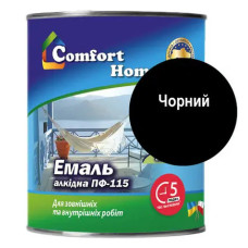 Емаль ПФ 115 Комфорт чорний 0.9 кг
