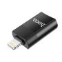 Перехідник Hoco UA17 iP Male to USB female USB2.0 adapter (Чорний)