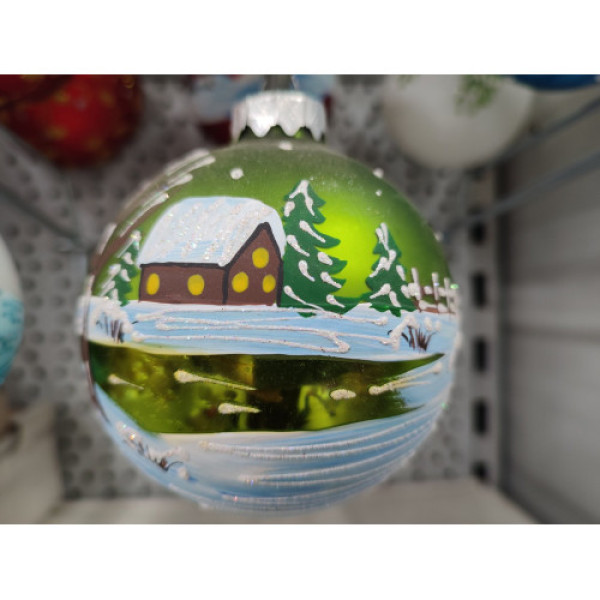 Ялинкова іграшка 90мм скло