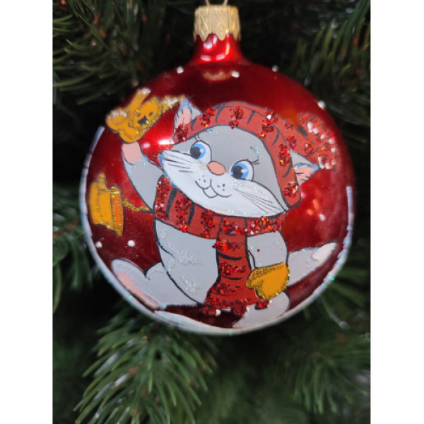 Ялинкова іграшка 90мм скло