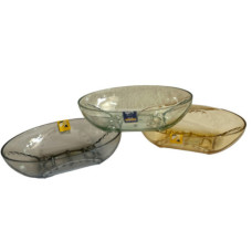 Мильниця пластик овал прозора 03559