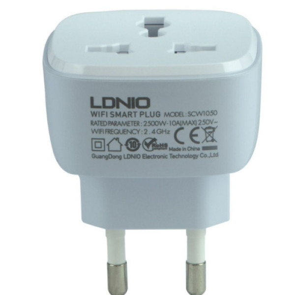Смарт Розетка WiFI Smart Power Plug LDNIO SCW1050 (Білий)