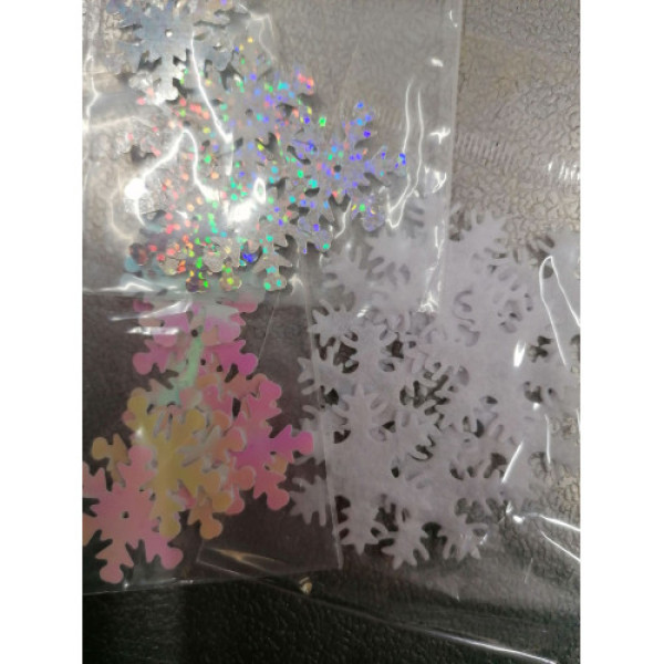 Сніжинки новорічні CN-1 маленькі уп