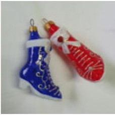 Скляна іграшка 1170 Чобіток жіночий