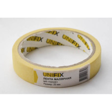 Стрічка клейка малярна 110 мкм стандарт 20 мм 20 м  (UNIFIX)MR-7020261