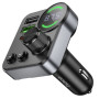 FM-трансмітер Hoco E86 USB-C PD30W+USB-A QC18W/TF/BT5.4 Total 48W (Чорний)