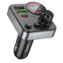 FM-трансмітер Hoco E86 USB-C PD30W+USB-A QC18W/TF/BT5.4 Total 48W (Чорний)