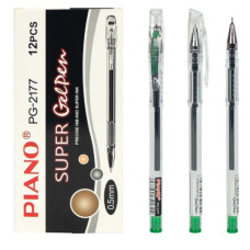 Ручка гелева PIANO PG-2177 зелена