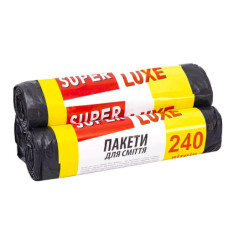 Пакет для сміття 90х130 240л 5шт Super Luxе/PRO 100*120