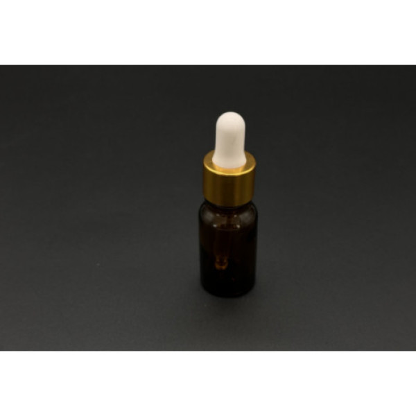 Скляні пляшечки в бурштиновому склі.з піпеткою 25х60мм 10мл