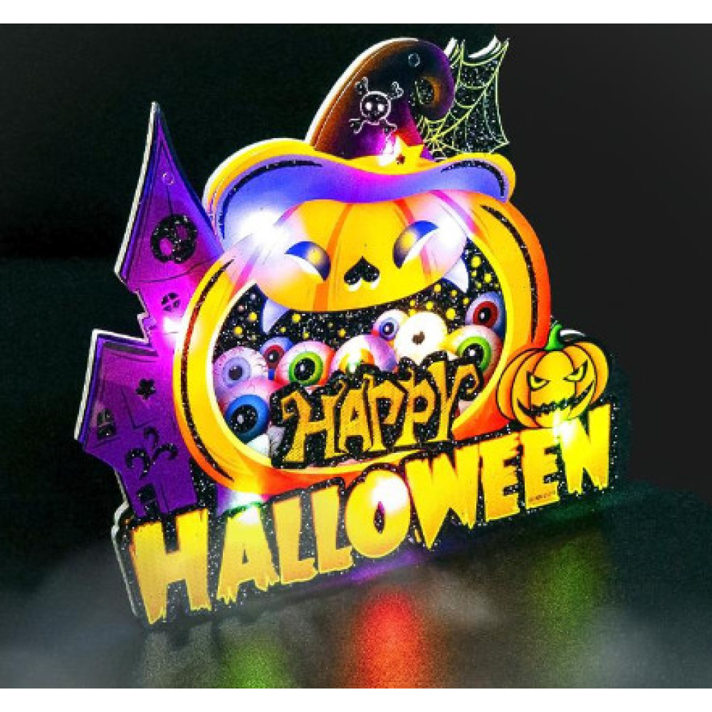 Декор з LED-підсвіткою на Halloween 26*17*1см 601-1