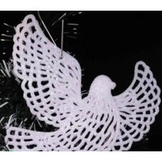 Прикраса на ялинку 3D Голуб 12*10 см