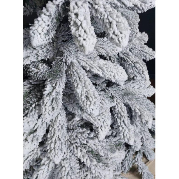 Ялинка ВІКТОРІЯ, ЗЕЛЕНА з напиленням, 150 см.