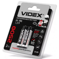 Аккумулятор 2500 mAh AA R6 VIDEX (ціна за 2шт)