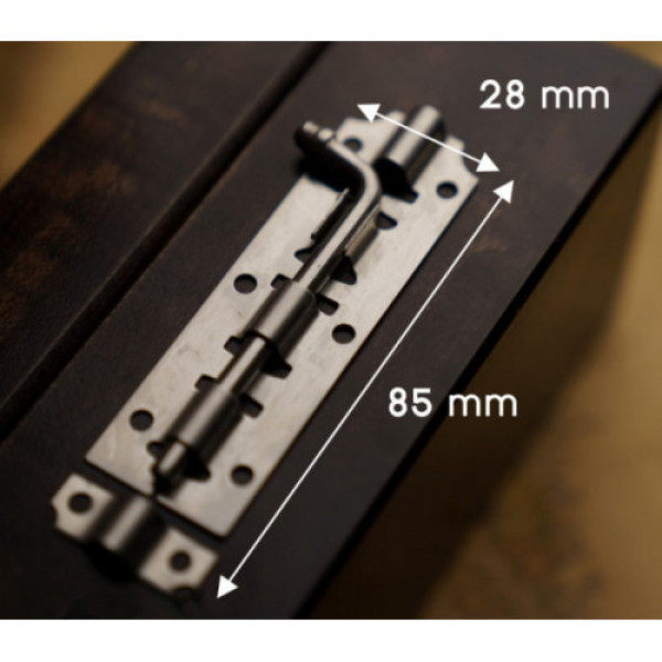 Замок затяжний Колір "срібло" 85х28мм