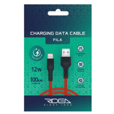 Кабель USB Ridea RC-M132 Fila 12W Lightning (Чорний)