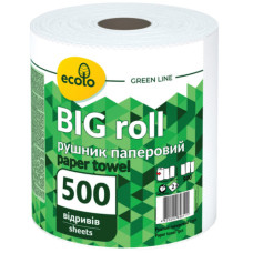 Рушники паперові "Ecolo" Big Roll 1 рул 2ш білі