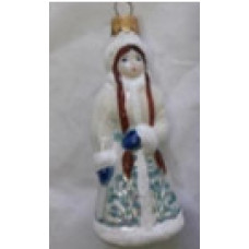 Скляна іграшка 1168 Снігурка нова