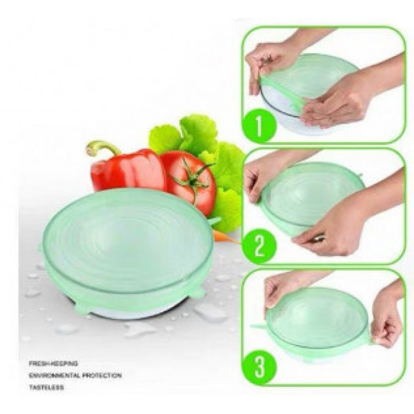 Силіконові кришки універсальні 6шт 16186/15473/34977