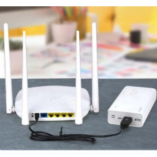 Кабель USB to DC для роутера з 5v на 9v 0.6A 5.5х2.1 mm (Чорний)