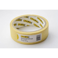 Стрічка клейка малярна 110 мкм стандарт 30 мм 20 м  (UNIFIX) 7030261