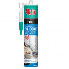 Герметик силіконовий універсальний 100Е (прозорий) Akfix 280 мл SA041
