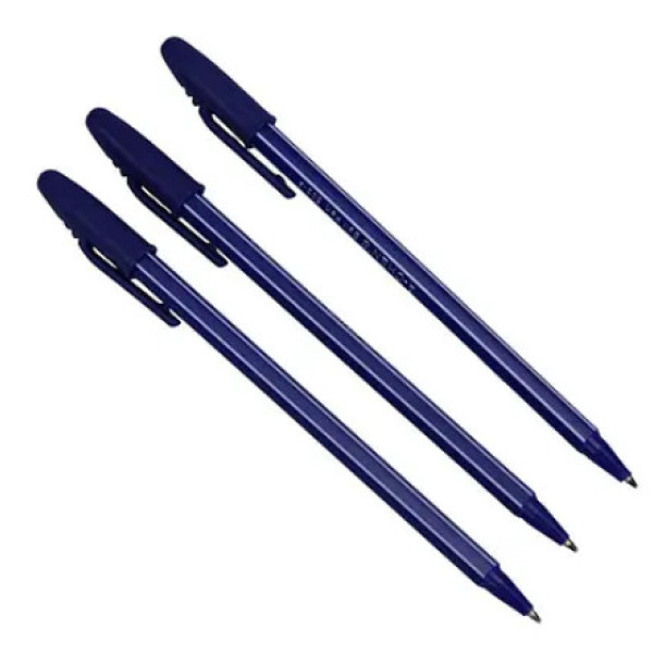 Ручка кулькова 555 синя полосата 23828/AH-555 07167