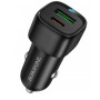 Автомобільний Зарядний Пристрій Borofone BZ34B 1USB QC18W/1USB-C PD20W Total 38W (Чорний)