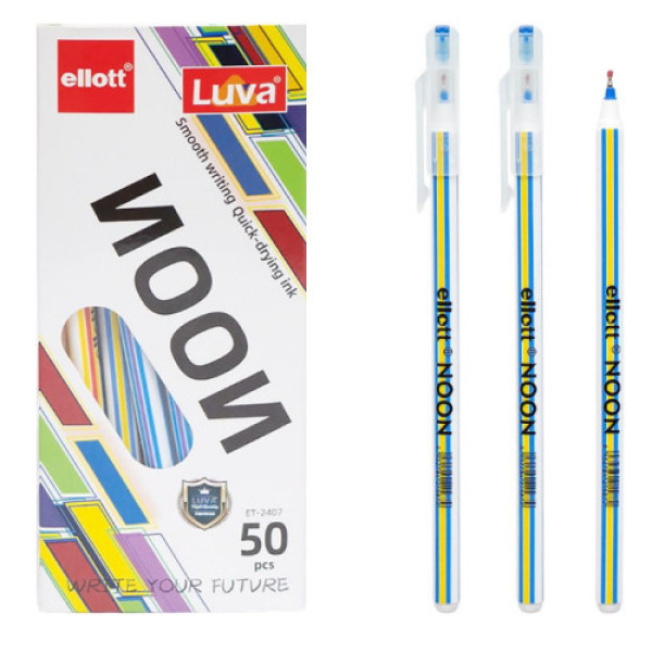 Ручка кулькова "Noon" "Ellott" ET2407-50 синя