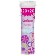 Ватні диски свіжанка 120шт+20шт