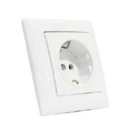 112-005-0009 Розетка з заземленням TINA