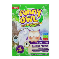 Funny Owl засіб мийний для прання порошкоподібний SENSITIVE 420 г к/к