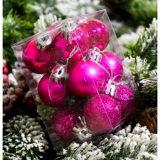 Ялинкова іграшка Д30мм пак. 12шт/уп. №6001-3 (450) (24592)