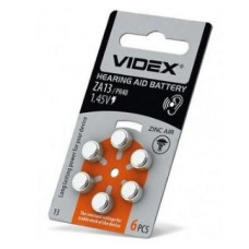 Батарейка Videx ZA13 1.45В 1уп.