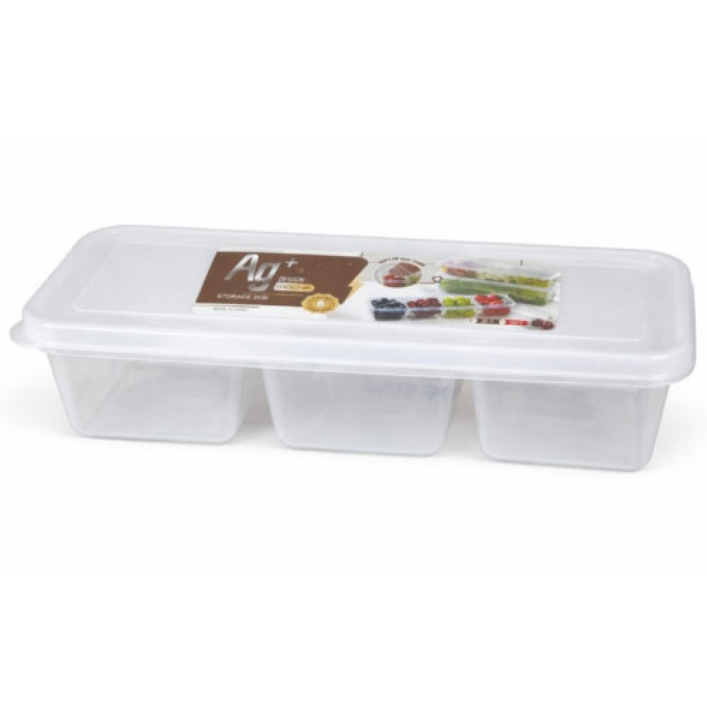 Контейнер для зберігання продуктів пл. 3 розділи (29,5*9,8*5,7)см