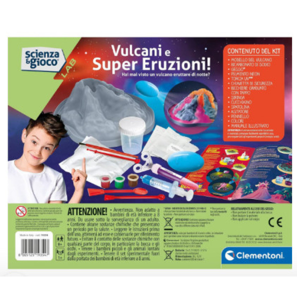 Набір для наукових експериментів Clementoni Volcanoes and Super Eruptions 8+