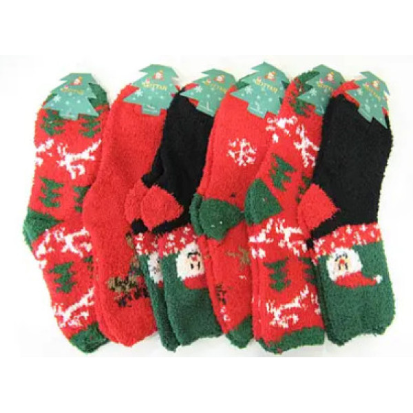 Шкарпетки кашемір/вовна термо Новорічні